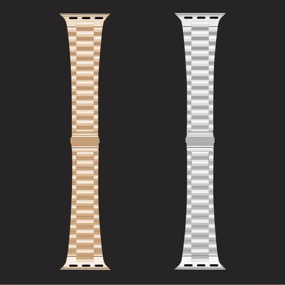 Stainless Steel Smart Watch Band- Gold/Rose Gold